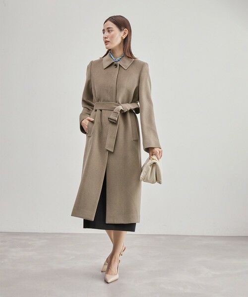 ROPE' / ロペ ステンカラーコート | BELLANDI SURI ALPACAシャギーコート | 詳細7