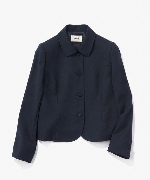 ROPE' / ロペ セットアップ | 【J'aDoRe・店舗限定】【理英会監修】ウールクレープステンカラージャケット＆フレアワンピース 2点セット | 詳細1