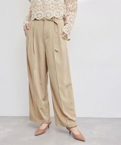 ROPE' / ロペ その他パンツ | とろみシルクライク タックワイドベルテッドパンツ/セット対応