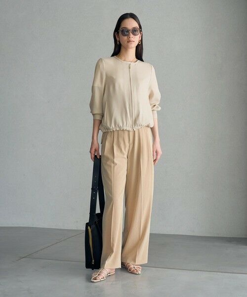 ROPE' / ロペ その他パンツ | とろみシルクライク タックワイドベルテッドパンツ/セット対応 | 詳細21