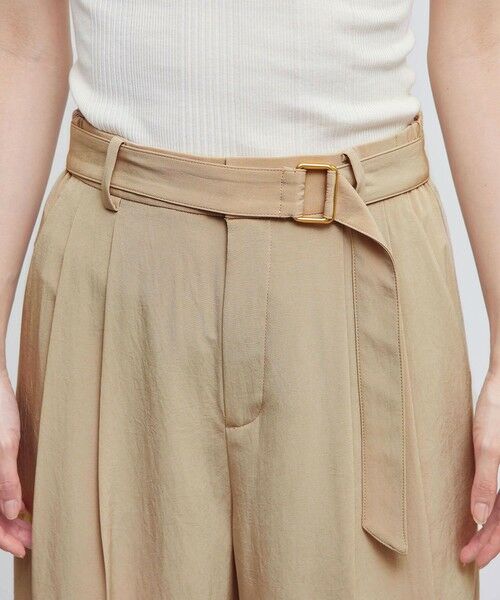 ROPE' / ロペ その他パンツ | とろみシルクライク タックワイドベルテッドパンツ/セット対応 | 詳細9