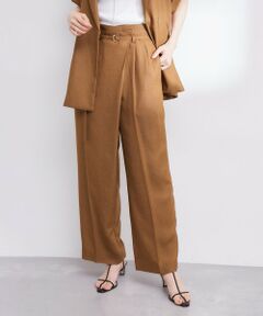 ROPE' / ロペ その他パンツ | 【洗える】アシンメトリーラップ風ハイウエストワイドパンツ/セット対応