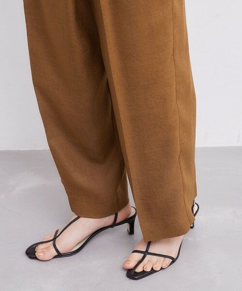 ROPE' / ロペ その他パンツ | 【洗える】アシンメトリーラップ風ハイウエストワイドパンツ/セット対応 | 詳細11
