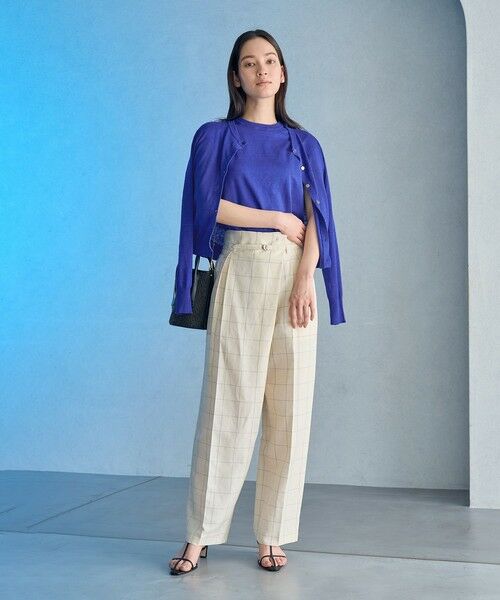 ROPE' / ロペ その他パンツ | 【洗える】アシンメトリーラップ風ハイウエストワイドパンツ/セット対応 | 詳細19