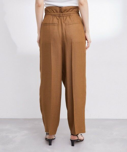 ROPE' / ロペ その他パンツ | 【洗える】アシンメトリーラップ風ハイウエストワイドパンツ/セット対応 | 詳細7