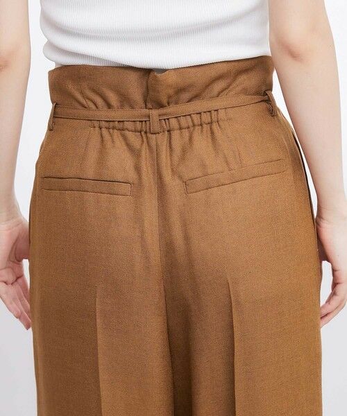 ROPE' / ロペ その他パンツ | 【洗える】アシンメトリーラップ風ハイウエストワイドパンツ/セット対応 | 詳細9