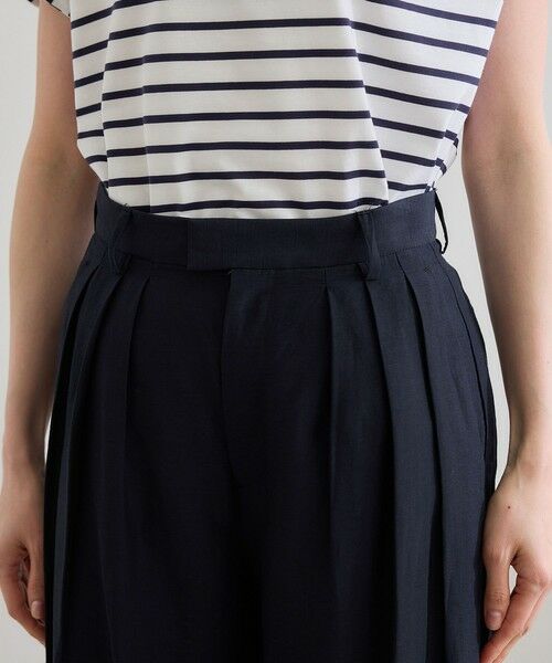 ROPE' / ロペ その他パンツ | 【洗える】ビスコースリネン スラブスリータックパンツ/一部セットアップ可能 | 詳細14