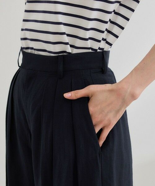 ROPE' / ロペ その他パンツ | 【洗える】ビスコースリネン スラブスリータックパンツ/一部セットアップ可能 | 詳細15