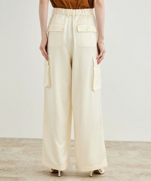 ROPE' / ロペ カーゴパンツ | 【洗える】シャイニーサテンパンツ/一部セットアップ対応 | 詳細10