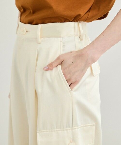 ROPE' / ロペ カーゴパンツ | 【洗える】シャイニーサテンパンツ/一部セットアップ対応 | 詳細13