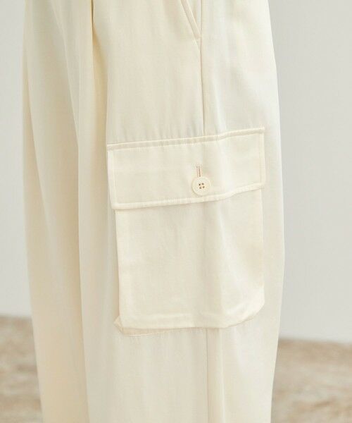 ROPE' / ロペ カーゴパンツ | 【洗える】シャイニーサテンパンツ/一部セットアップ対応 | 詳細14