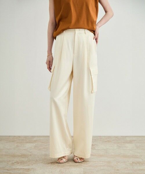 ROPE' / ロペ カーゴパンツ | 【洗える】シャイニーサテンパンツ/一部セットアップ対応 | 詳細19