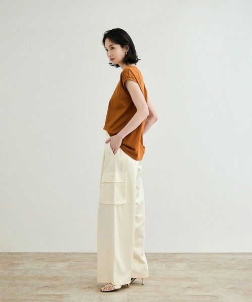 ROPE' / ロペ カーゴパンツ | 【洗える】シャイニーサテンパンツ/一部セットアップ対応 | 詳細2