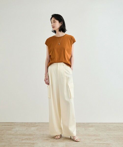 ROPE' / ロペ カーゴパンツ | 【洗える】シャイニーサテンパンツ/一部セットアップ対応 | 詳細20