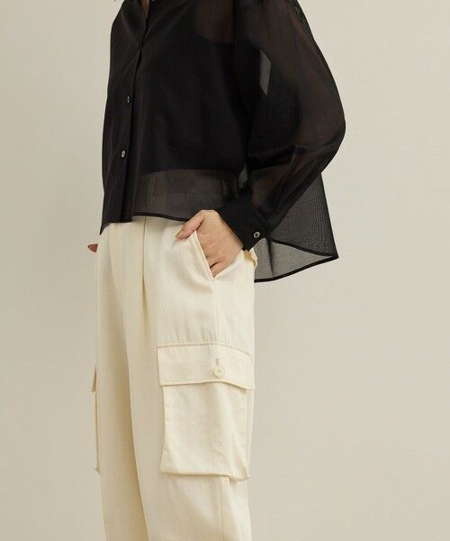 ROPE' / ロペ カーゴパンツ | 【洗える】シャイニーサテンパンツ/一部セットアップ対応 | 詳細26