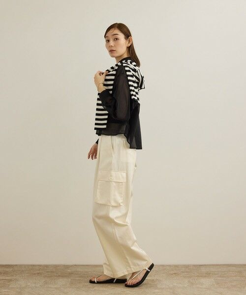 ROPE' / ロペ カーゴパンツ | 【洗える】シャイニーサテンパンツ/一部セットアップ対応 | 詳細27