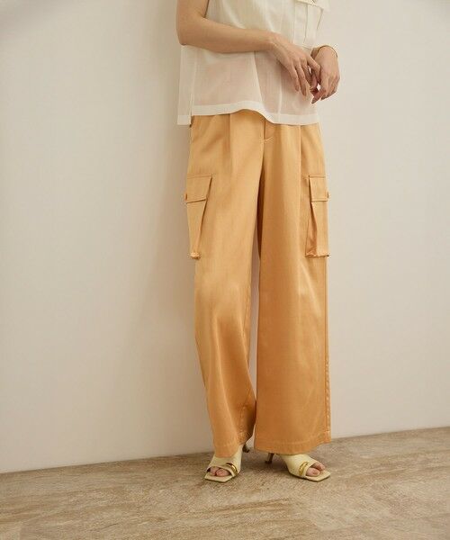 ROPE' / ロペ カーゴパンツ | 【洗える】シャイニーサテンパンツ/一部セットアップ対応 | 詳細28