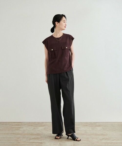 ROPE' / ロペ その他パンツ | 【撥水】ウールタックトラウザーパンツ【雑誌掲載】 | 詳細8