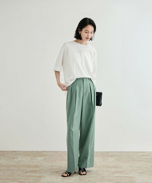 ROPE' / ロペ その他パンツ | 【撥水】ウールタックトラウザーパンツ【雑誌掲載】 | 詳細12