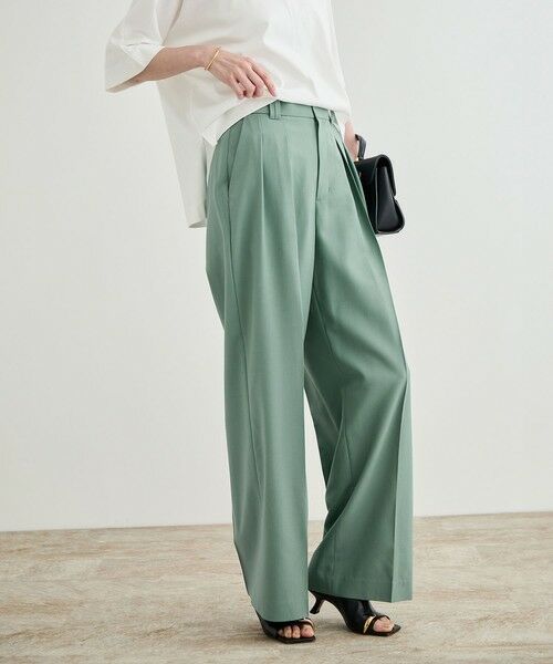 ROPE' / ロペ その他パンツ | 【撥水】ウールタックトラウザーパンツ【雑誌掲載】 | 詳細4