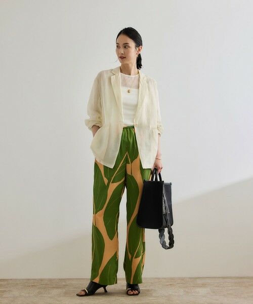 ROPE' / ロペ その他パンツ | 【洗える】【DEVEAUX（デヴォー）】エクスペンド リーフイージーパンツ | 詳細10