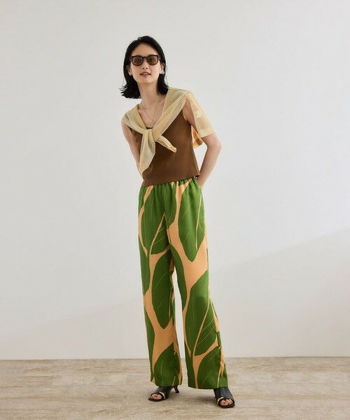 ROPE' / ロペ その他パンツ | 【洗える】【DEVEAUX（デヴォー）】エクスペンド リーフイージーパンツ | 詳細2