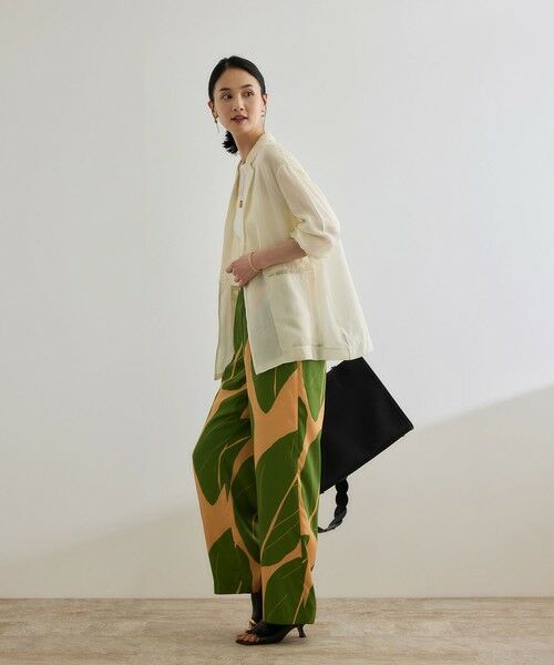 ROPE' / ロペ その他パンツ | 【洗える】【DEVEAUX（デヴォー）】エクスペンド リーフイージーパンツ | 詳細4