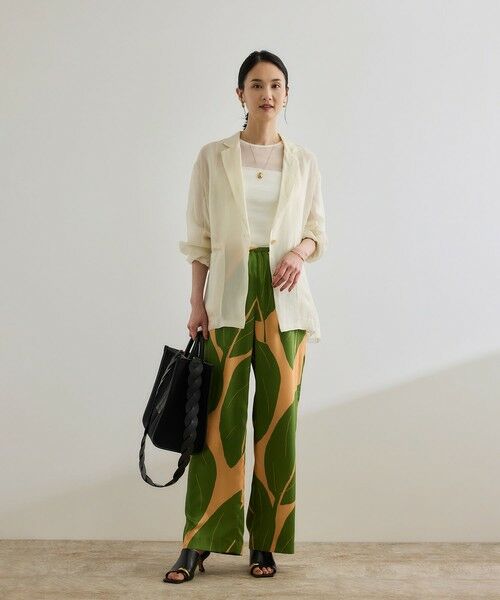 ROPE' / ロペ その他パンツ | 【洗える】【DEVEAUX（デヴォー）】エクスペンド リーフイージーパンツ | 詳細5