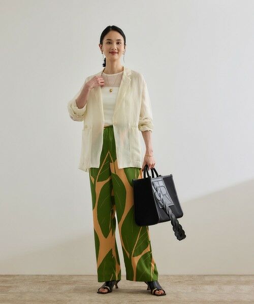 ROPE' / ロペ その他パンツ | 【洗える】【DEVEAUX（デヴォー）】エクスペンド リーフイージーパンツ | 詳細9