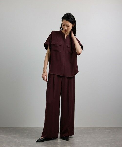 ROPE' / ロペ その他パンツ | 【洗える・カセット服】ライトトリアセイージーワイドパンツ/お仕事・通勤・セットアップ対応 | 詳細9