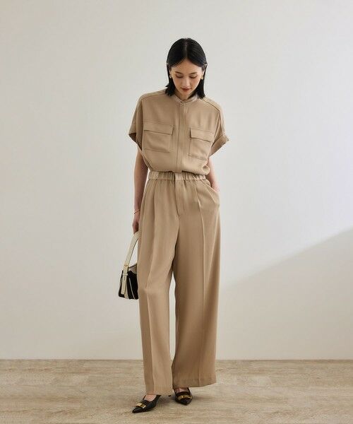 ROPE' / ロペ その他パンツ | 【洗える・カセット服】ライトトリアセイージーワイドパンツ/お仕事・通勤・セットアップ対応 | 詳細13