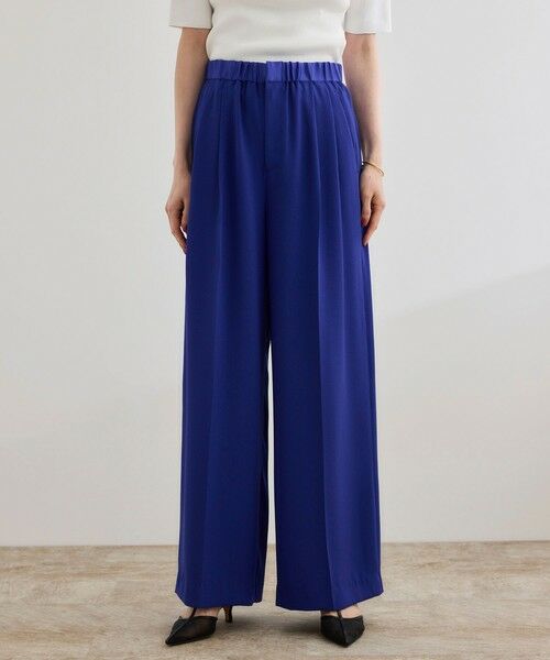 ROPE' / ロペ その他パンツ | 【洗える・カセット服】ライトトリアセイージーワイドパンツ/お仕事・通勤・セットアップ対応 | 詳細18