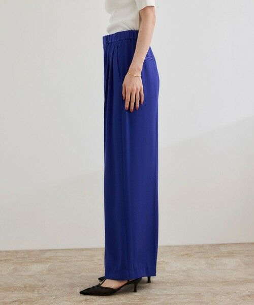 ROPE' / ロペ その他パンツ | 【洗える・カセット服】ライトトリアセイージーワイドパンツ/お仕事・通勤・セットアップ対応 | 詳細19