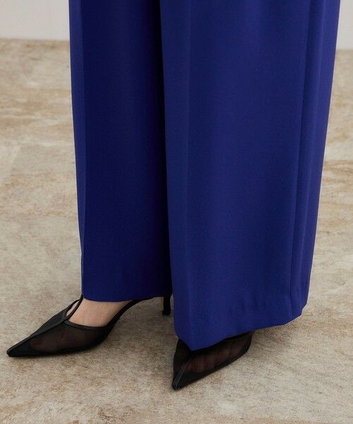 ROPE' / ロペ その他パンツ | 【洗える・カセット服】ライトトリアセイージーワイドパンツ/お仕事・通勤・セットアップ対応 | 詳細24