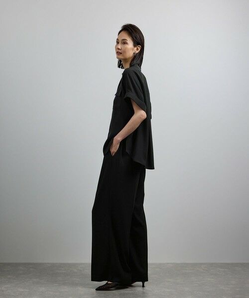 ROPE' / ロペ その他パンツ | 【洗える・カセット服】ライトトリアセイージーワイドパンツ/お仕事・通勤・セットアップ対応 | 詳細6