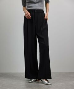 ROPE' / ロペ その他パンツ | 【洗える・カセット服・新色追加】バックサテンイージーワイドパンツ/お仕事・通勤・セットアップ対応