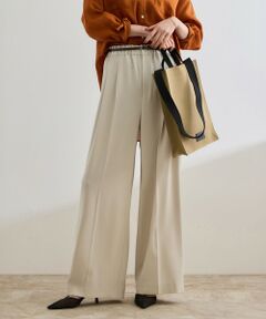 ROPE' / ロペ その他パンツ | 【洗える・カセット服・新色追加】バックサテンイージーワイドパンツ/お仕事・通勤・セットアップ対応