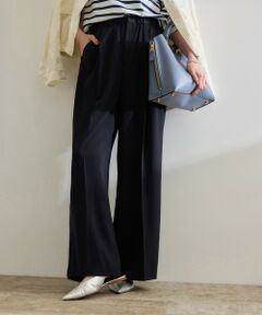 ROPE' / ロペ その他パンツ | 【洗える・カセット服・新色追加】バックサテンイージーワイドパンツ/お仕事・通勤・セットアップ対応
