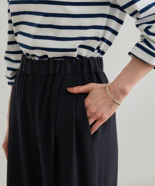 ROPE' / ロペ その他パンツ | 【洗える・カセット服・新色追加】バックサテンイージーワイドパンツ/お仕事・通勤・セットアップ対応 | 詳細23