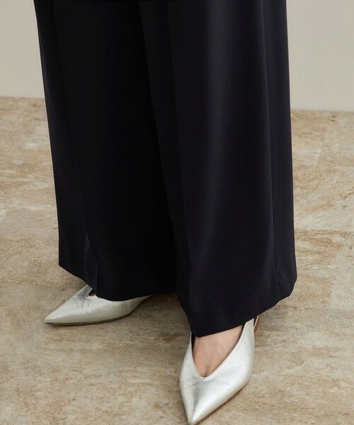 ROPE' / ロペ その他パンツ | 【洗える・カセット服・新色追加】バックサテンイージーワイドパンツ/お仕事・通勤・セットアップ対応 | 詳細24