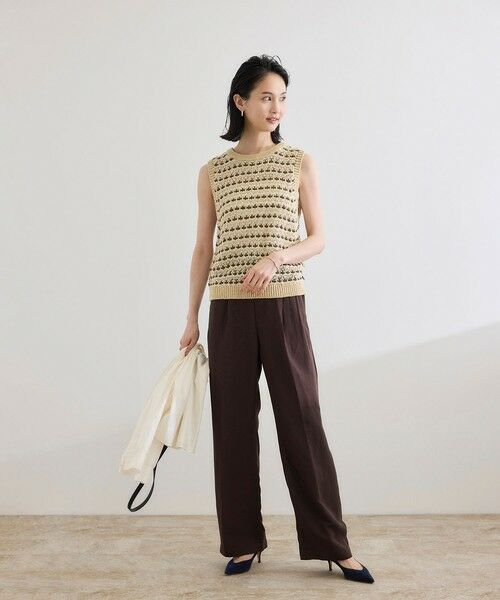 ROPE' / ロペ その他パンツ | レーヨンリネン センタープレスパンツ【セットアップジャケット・ワンピース対応】 | 詳細10