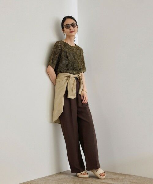 ROPE' / ロペ その他パンツ | レーヨンリネン センタープレスパンツ【セットアップジャケット・ワンピース対応】 | 詳細11