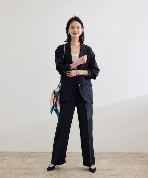 ROPE' / ロペ その他パンツ | レーヨンリネン センタープレスパンツ【セットアップジャケット・ワンピース対応】 | 詳細12