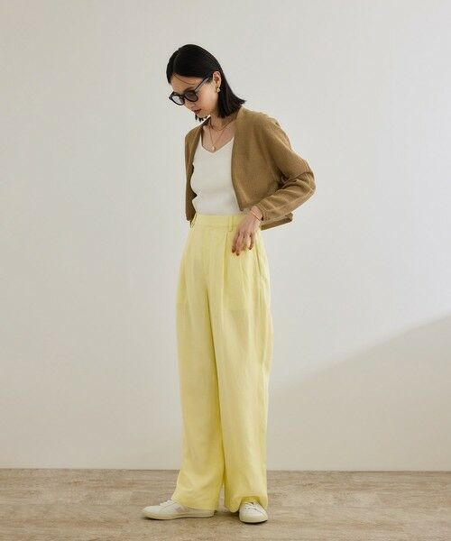 ROPE' / ロペ その他パンツ | レーヨンリネン センタープレスパンツ【セットアップジャケット・ワンピース対応】 | 詳細13