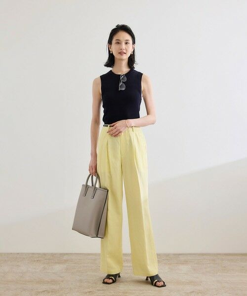 ROPE' / ロペ その他パンツ | レーヨンリネン センタープレスパンツ【セットアップジャケット・ワンピース対応】 | 詳細14