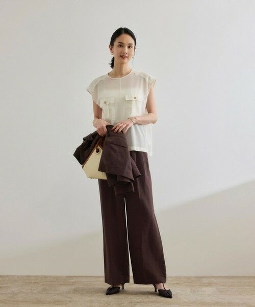 ROPE' / ロペ その他パンツ | レーヨンリネン センタープレスパンツ【セットアップジャケット・ワンピース対応】 | 詳細16