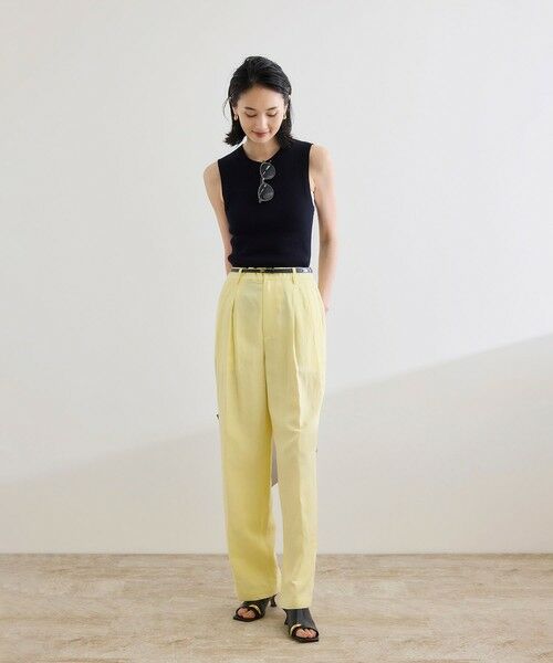 ROPE' / ロペ その他パンツ | レーヨンリネン センタープレスパンツ【セットアップジャケット・ワンピース対応】 | 詳細18