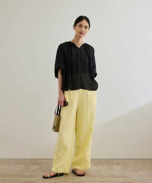 ROPE' / ロペ その他パンツ | レーヨンリネン センタープレスパンツ【セットアップジャケット・ワンピース対応】 | 詳細19