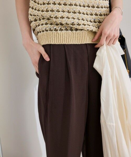 ROPE' / ロペ その他パンツ | レーヨンリネン センタープレスパンツ【セットアップジャケット・ワンピース対応】 | 詳細25