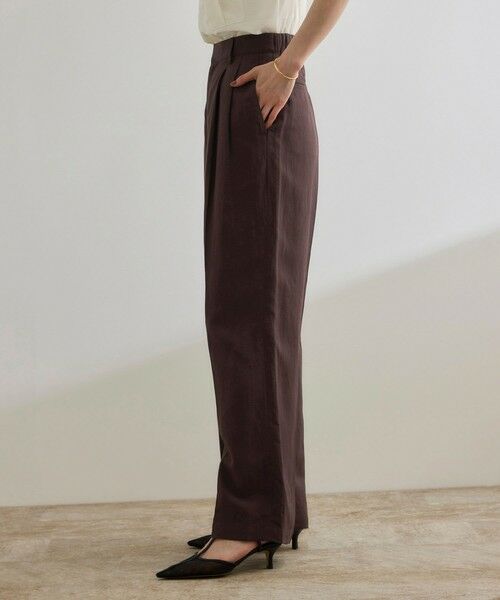 ROPE' / ロペ その他パンツ | レーヨンリネン センタープレスパンツ【セットアップジャケット・ワンピース対応】 | 詳細27